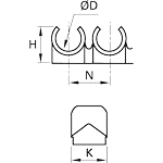 Clip Strips For Tubes CLIP 04 00 - Parker Store Nigeria