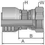 Parker Female JIC 37° - SAE 45° - Swivel Straight-16848-8-8 - Parker Store Nigeria