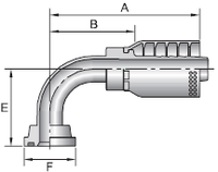 Parker SAE Code 61 Flange Head - 90˚ Elbow -   119731212 SERIES - Parker Store Nigeria
